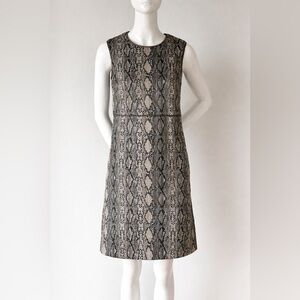 Max Mara Studio Snake Print Dress A-Line Designer Mini